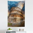 thumbnail image 1 of Italian Tapestry, View of Colosseum Under the Autumn Sunset in Rome Italian Landmark Historical Print, Fabric Wall Hanging Decor for Bedroom Living Room Dorm, 5 Sizes, Blue Tan, by Ambesonne, 1 of 1