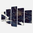 thumbnail image 1 of Designart - Rose Foncé Doré Or - Uvre d'Art sur Toile Florale, 1 of 2