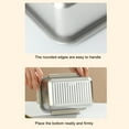 thumbnail image 3 of Reusable Lunch Box, 304 Stainless Steel Leakproof Bento Box, Refrigerator Friendly, Food Storage Container for Fruits, Vegetables, Meats, 3 of 8