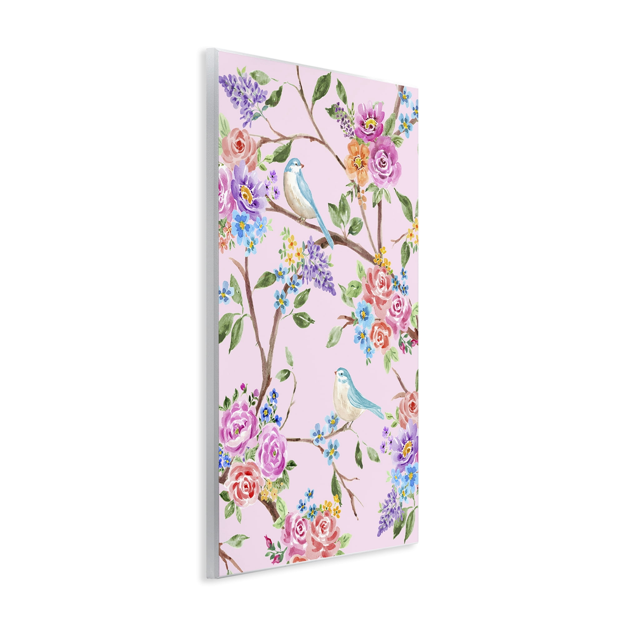 Stupell Industries Pink & Blue Spring Florals Wall Plaque Art, design by Corinne Haig