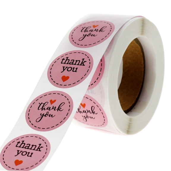 Hemoton 500 Pcs Gracias Adhesive Labels DIY Stickers Simple Design
