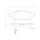 thumbnail image 2 of BALATAS CERAMICAS SIENNA 2011 al 2016 TOYOTA 3.5L V6 Traseras BREMBO ., 2 of 5