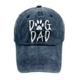 thumbnail image 2 of Men's Dog Dad Hat, Washed Adjustable Baseball Cap Dog Lover Hats, 2 of 4
