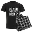 thumbnail image 6 of CafePress - Do You Even Lift Bro? Pajamas - Men's Dark Loose Fit Cotton Pajama Set, 6 of 7