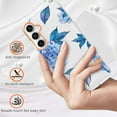 thumbnail image 4 of Allytechgroup Galaxy S24 Case, 2024 Trendy Floral Series TPU Slim Back Cover Shell Shockproof Anti-Scratch Phone Case for Samsung Galaxy S24, Blue Peony, 4 of 5