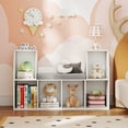 thumbnail image 2 of Costway 40”Kids Bookshelf with Reading Nook, 6 Storage Cubbies & Seat Cushion for Playroom, 2 of 11