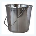 thumbnail image 2 of AmeriHome Stainless Steel Silver Bucket Set - 3 Piece - XLarge, 2 of 6