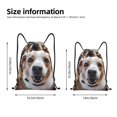 thumbnail image 2 of Fotbe Realistic Cute Puppy Bolsa Mochila con Cordón Estampada, Bolsa de Gimnasio Deportiva, Bolsa Cinch, Bolsa con Cordón para Hombres y Mujeres-Medium, 2 of 6