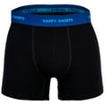 thumbnail image 4 of Happy Shorts Calzoncillos para Hombre, Paquete de 3 - Retro Jersey, Cintura con Logotipo Leaves 2XL (XX-Large), 4 of 7