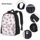 thumbnail image 3 of Easygdp Pink Butterflies (2) Mochila para Niños y Niñas con Set de Caja de Almuerzo y Estuche para Lápices 3 en 1, Mochila Escolar Estampada para Adolescentes, 3 of 7