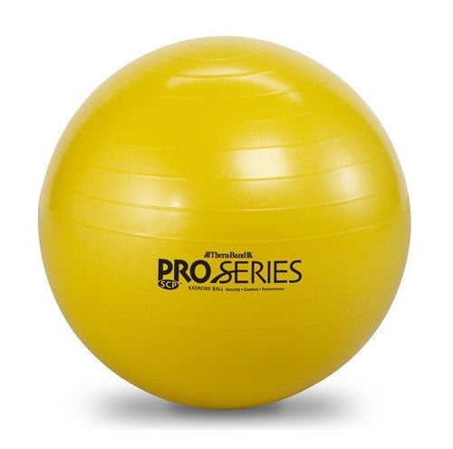 yellow exercise ball