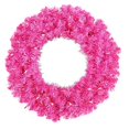 thumbnail image 1 of Vickerman 30" Couronne de Noël Artificielle Rose Chaud avec 70 Lumières LED Roses, 1 of 1