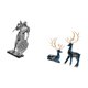 thumbnail image 5 of Figura de caballero y reno de arte nórdico, escultura abstracta de resina, adorno para escritorio, armario, oficina, mesa, centro de mesa, entrada, sa, 5 of 8