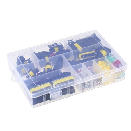 Electrical Wire For Car 240pcs Waterproof Electrical Wire Connector Terminals Automotive Mini Blade Fuses Kit for Motorcycle Scooter Car Truck Marine Boats ()