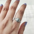 thumbnail image 6 of Natural Dendritic Opal Ring, Dendrite Opal Gemstone Ring, October Birthstone, Tiny Bohemian Ring, 925 Sterling Silver, Designer Womens Ring, Christmas Thanksgiving, Handmade Statement Jewelry, 6 of 8