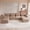 Khaki, variant on 160" Burnt Orange Convertible Modular U Shaped Sectional Sofa Couch, Chenille Fabric Oversized Bone Free Sectional Sofa with Chaise Ottoman for Apartment Living Room