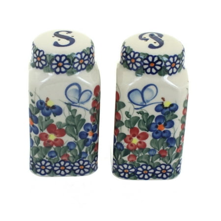 Polish Pottery Garden Erfly Large Salt Pepper Shakers Polish Pottery Garden Erfly Large Salt Pepper Shakers
