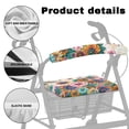 thumbnail image 5 of HELLHERO Dragonflie Floral Walker Rollator Seat Back Cover Seat Back Covers & Removable and Washable for Seniors Adult Easy to Use, 5 of 7