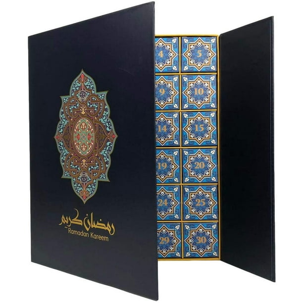 Boîte Store Ramadan Kareem, Boîte Cadeau Calendrier de l'Avent, Calendrier  Ramadan Kareem Calendrier Compte à Rebours Boîte Store Décorative avec 30  Tiroirs (Cadeaux Non Inclus) 