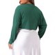 thumbnail image 3 of Cárdigan Plus Size Agnes Orinda para Mujeres, Chaquetas de Manga Larga, Abierto Frontal, Cárdigans Cortos 1X Verde Oscuro, 3 of 6
