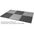 thumbnail image 5 of Xspec 1" Extra Thick Interlocking Home Gym Foam Floor Mat Reversible Tiles (24" x 24") | 12 Pieces, 48 Square feet | Protective Flooring for Work Out Exercise, 5 of 16
