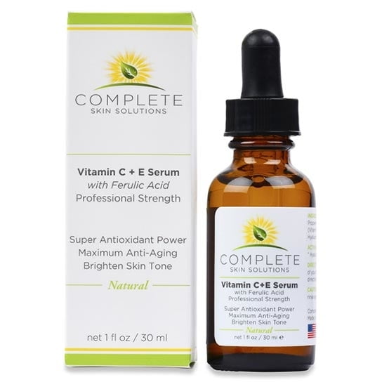 Complete Skin Solutions Natural Best Vitamin C E Serum With Ferulic