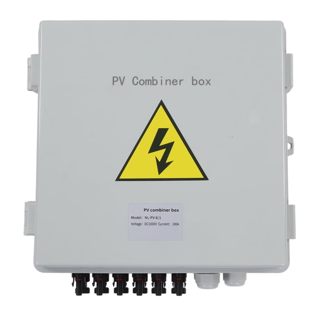 Suministros del sistema solar, caja combinadora fotovoltaica 6 Panel solar Caja combinadora fotovoltaica Caja combinadora solar impulsada por el rendimiento NikouMX herramienta