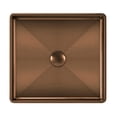 thumbnail image 5 of Stainless Steel Bathroom Sink - 10 Gauge Frame, Squared Basin with Drain, 5 of 5