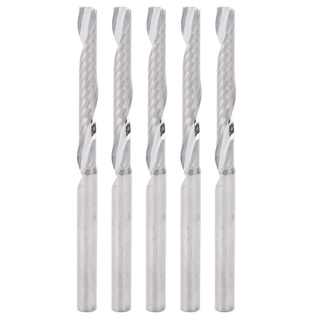 Oubit Spiral End Mill,5pcs Straight Shank End Single Flute Spiral End Mills Straight Shank Milling Cutter High-Precision Functionality
