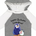 thumbnail image 4 of Inktastic Happy Birthday, Grandma Cute Penguins Boys or Girls Long Sleeve Baby Bodysuit, 4 of 5