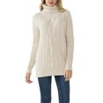 thumbnail image 5 of PrettyGuide Women's Long Sweater Turtleneck Pullover Tunic Sweater Tops, 5 of 7