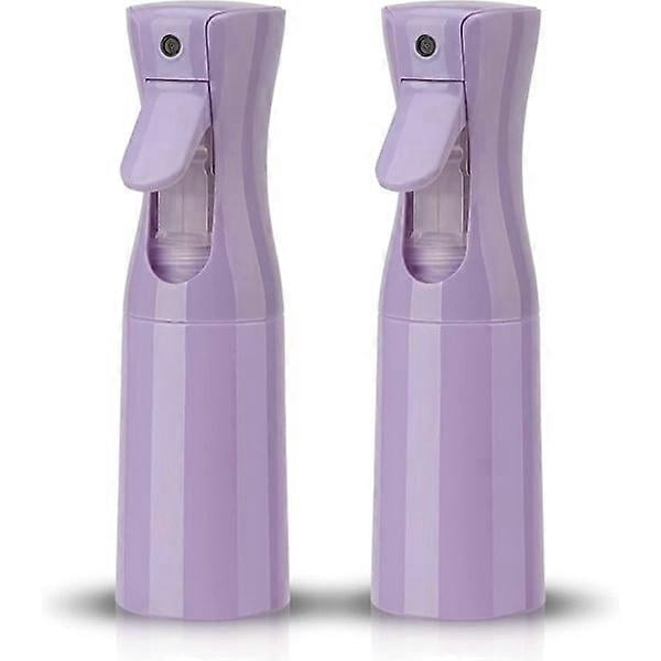 Continuous Spray Bottle 200ml (Purple-2 Pack), Mister Spray Bottle for Hair, Fine Mist Water Spray Bottle