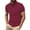Red, variant on Mens Polo Shirts Slim Golf Short Sleeve Button Up Collared Business Tops Casual Sport Moisture Wicking Athletic Stretchy Shirts for Men Blue L