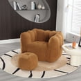 thumbnail image 5 of MEIGUGAO Adult Solid Print Oversized Bean Bag Chair, Gold, 5 of 15