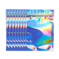 thumbnail image 1 of 100Pcs Zip Lock Bags Pouches Cosmetic Plastic Gradient Iridescent Bags Holographic Bags Zipper Bags, 1 of 5
