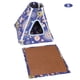 thumbnail image 2 of Pequeñas Mascotas Hamaca Tienda Cama Colgante Juguete Desmontable Lavable para Azúcar Planeador Hámster Flor Azul Seasmall, 2 of 5