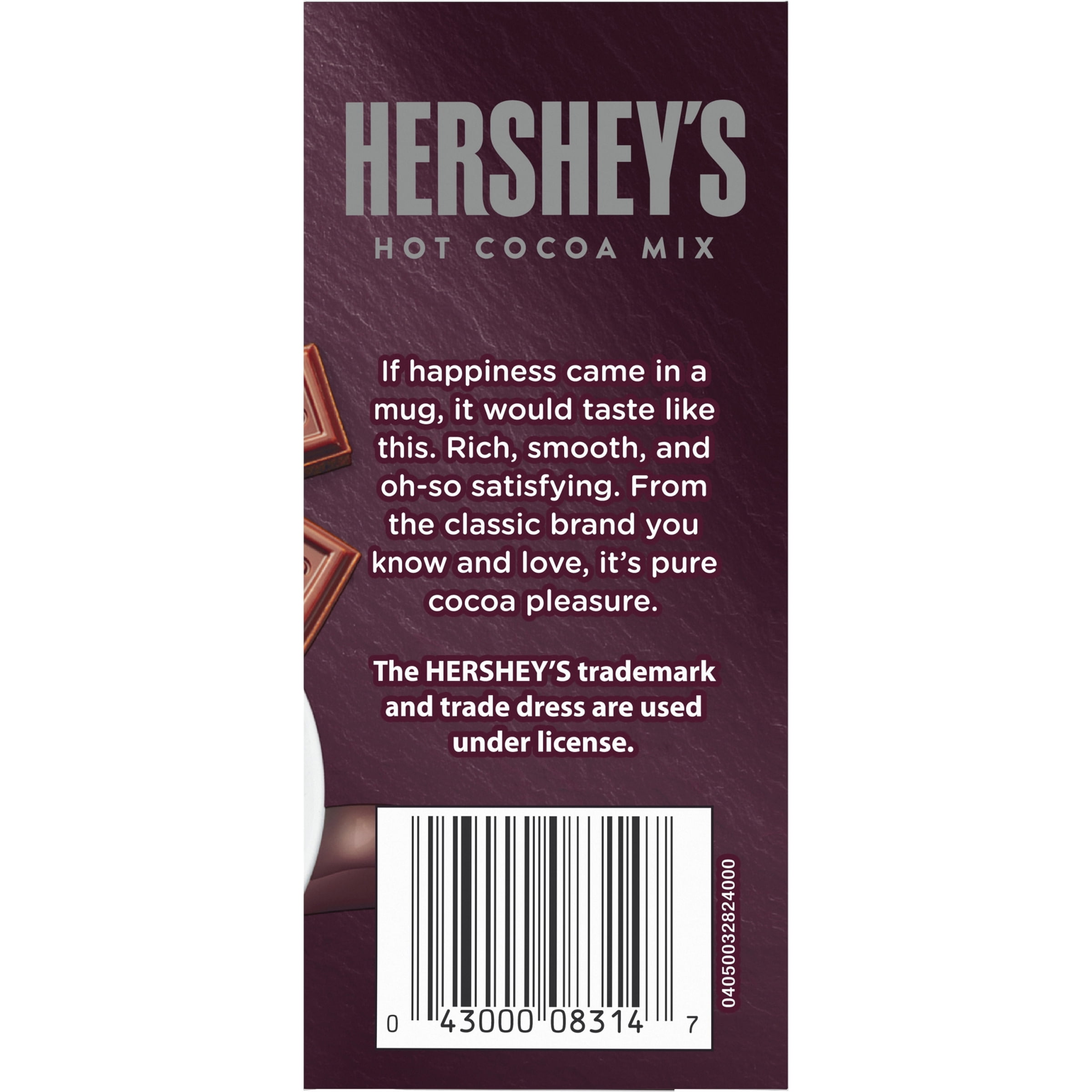 Hershey's Milk Chocolate Hot Cocoa Mix with Real Milk, 6 ct Packets