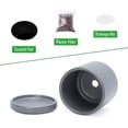 thumbnail image 4 of Set of 2 Plants Pots, 3.5 Inch Ceramic Planter Pot for Plants with Drainage Hole and Saucer, Speckled Grey, 94-V-A-3, 4 of 7
