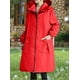 thumbnail image 5 of Chaquetas y abrigos casuales con capucha de manga larga para mujer, impermeable, transpirable, talla grande, con capucha, para senderismo, cortavientos cálido, blusa de poliéster para mujer, 5 of 5