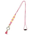 thumbnail image 1 of Kirby Beaded Charms Big Face Letters Lanyard Keychain, 1 of 2