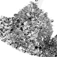 thumbnail image 5 of Aislor Womens Sparkle Sequins Beading Padded Bra Belly Dance Rave Crop Tops A Silver 34A, 34B, 5 of 7