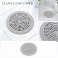thumbnail image 2 of Circular Silicone Floor Drain Cover 3.5in Multi-Hole Mesh Hair Catcher Strainer Anti-Clogging Filter Pad for Bathtub Bathroom Sink, 2 of 6