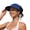 Blue, variant on Women's UPF 50+ UV Protection Sun Visor Hat, Wide Brim Topless Baseball Cap, Lightweight Sunscreen Half Hat for Outdoor Travel
