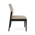 thumbnail image 2 of Pemberly Row Waiting Reception Armless Guest Chair Wood Frame in Beige, 2 of 5