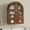 Aesthetic Walnut, variant on BREEZEHEAT Arched Medicine Cabinet with Glass Doors, Adjustable Shelf, Wall Mounted Bathroom Storage Cabinet Over Toilet, Natural Oak Wood Grain, 23.6''W × 31.5''H