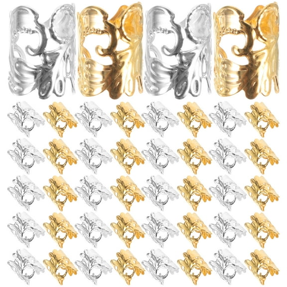 OUNONA  100 Pcs Hair Jewelry for Women Braid Trendy Clear Child Man