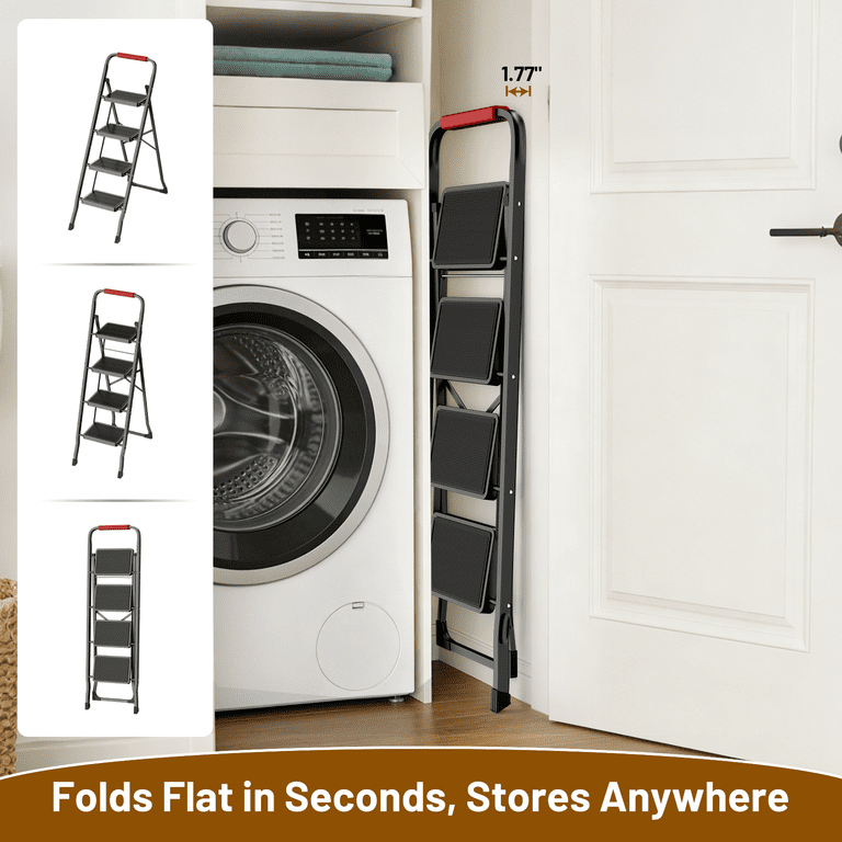 Lafati 4-Step Folding Ladder, 330 Lb Capacity photo 3