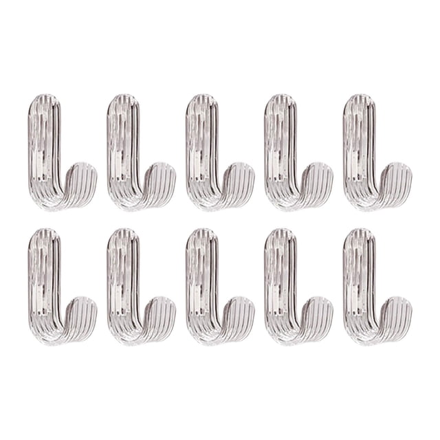 10x Ganchos adhesivos Ganchos de pared Acrílico transparente 2,5 kg Máx. Ganchos para toallas Llavero para sombreros Colgar ropa Abrigo Hogar Cocina