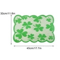 thumbnail image 3 of Wovilon Dural Table Mat Place Mats Irish Day Trefoil Table Flag St. Patrick'S Day Decorated With Placemat For Kitchen, 3 of 3