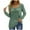Army Green, variant on Womens Blouse Solid Long Sleeve Shirts Sweetheart Neck Loose Casual Pleated Tunic Tops Trendy Fall Clothes(Red,L)